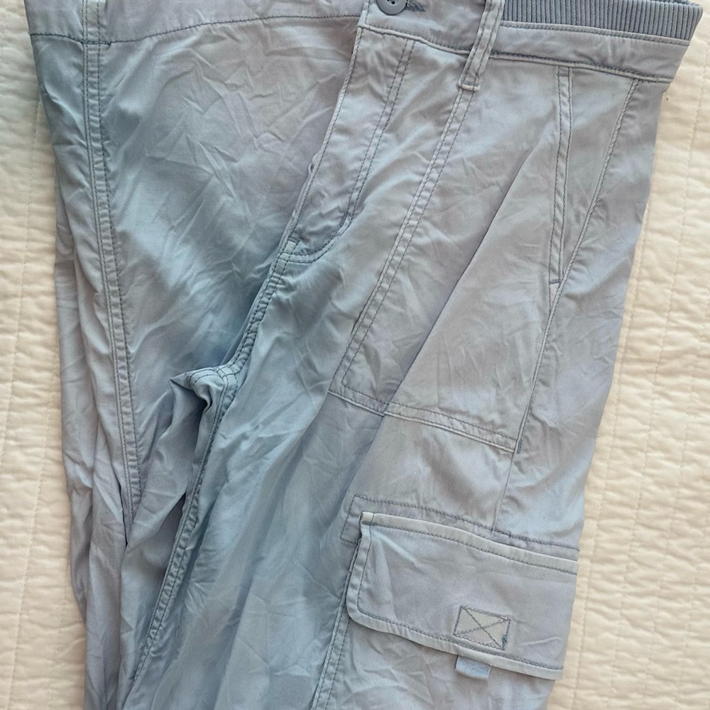 American Eagle Outfitters Gray Cargo Pants Lightweight Cotton